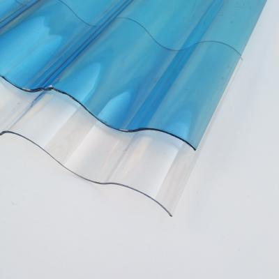 China 4–20 mm Polycarbonat-Wellblech, 50 Mikron, extrem starker UV-Schutz für klare Dächer zu verkaufen