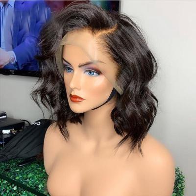 China Silky Straight Wave Full Lace Wigs With Baby Hair Pre Plucked Short Bob Wigs Women Natural Wave Peruvian Remy Human Hair Wig For for sale