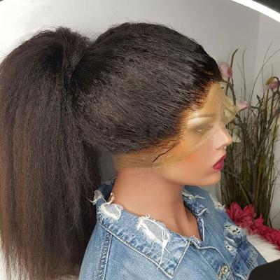 China Pre Plucked Brazilian Straight Curly Full Lace Hair Wigs Silky Straight Wave 250 Density Full Lace Wigs With Baby Hair for sale