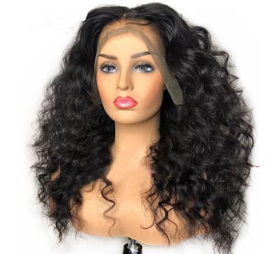 China Full Deep Wave Lace Hair Wigs 250% Density With Baby Hair Remy Hair Deep Wave for sale