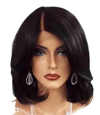 China Natural Bob Wave Short Style With 130% 150% 180% 250% Density Wave Color Wigs Full Lace Hair Silky Straight Wigs for sale