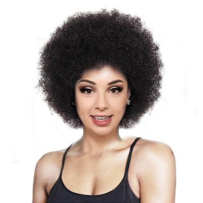 China Afro Curly Hair Human Hair Lace Front Wigs Short Style Swiss Style Indian Human Hair Afro Wave Wig Color Wigs Natural Afro for sale