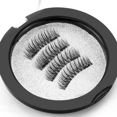 China Natural Feather Magnetic Eyelashes Magnets Eyelash With Magnetic Applicator/Staper Kit, 3D Mink Eyelashes Cilios, False Eyelashes for sale