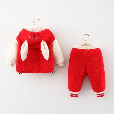 China Sunny Baby Infant Girl Baby Girl Two-piece Winter Clothes Breathable Warm Suit and Children Clothing for sale