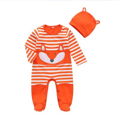 China Polyester/Cotton Sunny Baby Rompers 0-2 Years Old Baby Rompers Autumn And Winter Cartoon Cartoon Baby Overalls for sale