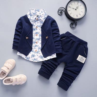 China Sunny Baby Baby Boy Autumn Two-piece Set Suit 2021 New Baby Kids Breathable Clothing Long Sleeve for sale