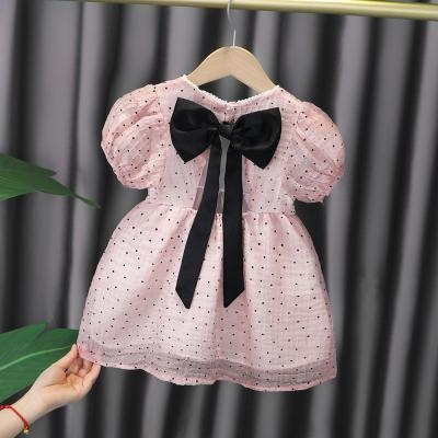 China 2021 Sunny Baby Dresses Baby Girl Lace Dress Summer Breathable 0-4T Clothing 0-4T Princess for sale