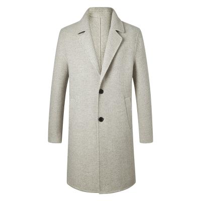 Cina Anti-wrinkle Autumn Winter Good Quality Cost effective comfort men plus size unique wool blend coat in vendita