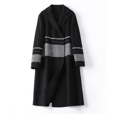 China Breathable Plus Size Woolen Coat Autumn Winter Blend Coat New Style Mid Style Cashmere Overcoat Women 2021 Long for sale