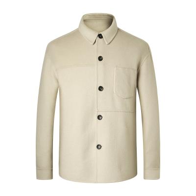 중국 Costom Breathable High Quality Men's Simple Style Woolen Casual Jacket 판매용