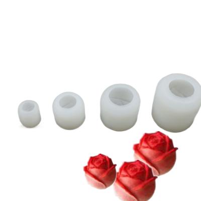 China Factory Direct Stocked High Quality Silicone Resin Mold 3d Rose Diy Homemade Custom Soap Mold for sale