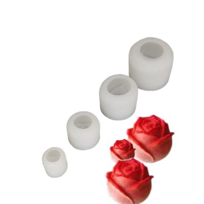 China Factory direct stocked high quality Rose Flower Molds Diy 3d soap cube silicone resin mold for sale