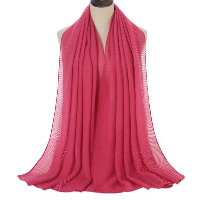 China Ladies Hijab in Dubai Solid Color Holy Design Hijab Cotton Arab Muslim Wholesale Women Beach Long Scarf 90*180CM for sale