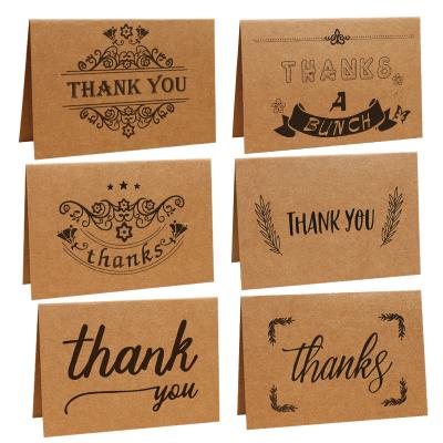 China Floral Europe Thank You Cards With Envelopes Kraft Paper Greeting Cards Baby And Bridal Shower Affairs for sale