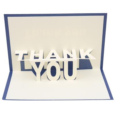 China Europe Premium Thank You Cards With 3D Envelope Custom Occasion Greeting Cards Pop Up Card Celebration Gift for sale