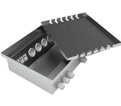 Κίνα 8 Plug Floor Embedded Socket Box With Stainless Steel Invisible CE ROHS Approved προς πώληση