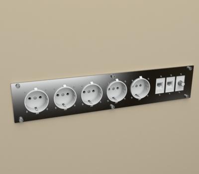 Κίνα Stainless steel wall mounted socket box built-in wall power socket προς πώληση