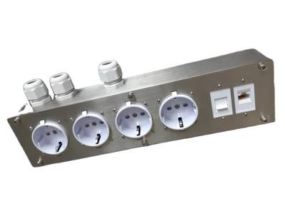 China Without Network Wall Mounted Power Socket Stainless Steel 304 16A Each Embedded Box à venda