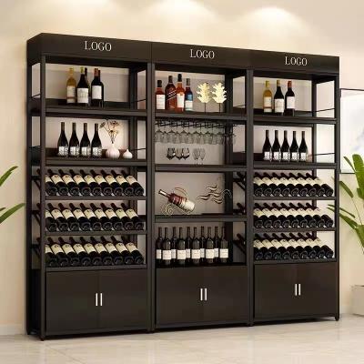 China Wooden Commercial Adjustable Combination Metal Mall Display Cosmetic Showcase Cabinet for sale