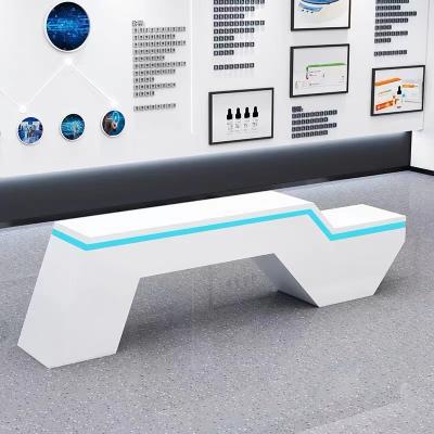 China Exhibition Hall Simple Modern Bar Beauty Salon Checkout Counter Check Rack for sale