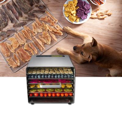 China food & Beverage Plant GUNDEER 6 Trays 500W Electric 30 Hours Optional Vegetable Fish Food Beef Jerky Dehydrator Drying Machine for sale