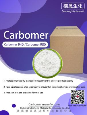 China White Powder 20kg / Box Carbomer 940 For Daily Chemicals Cosmetics raw materials for sale