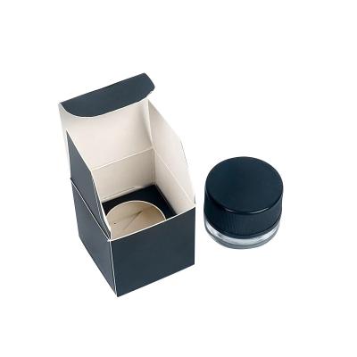 China Recycled Materials Custom Cosmetic Glass Jar Packaging Boxes OEM Printed Folding Box Paper Package For 5ml 9ml 1oz 2oz Glass Bottle for sale