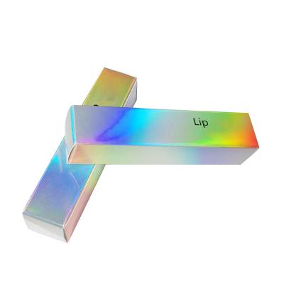 China Fancy Cheap Recyclable Cosmetic Retail Paper Packaging Package Customized Holographic Product Box For Perfume Essence Oil Bottle for sale