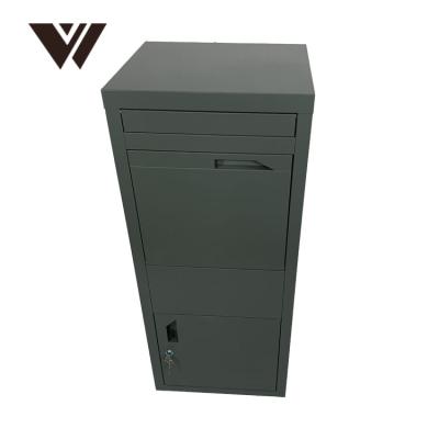 China Wall Mounted Steel Mailbox Letter Box And Parcel Delivery Box Combination for sale