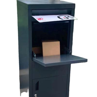 China Outdoor Durable Large Drop Box Metal Mailbox Handy Small Parcel Drop Box for sale