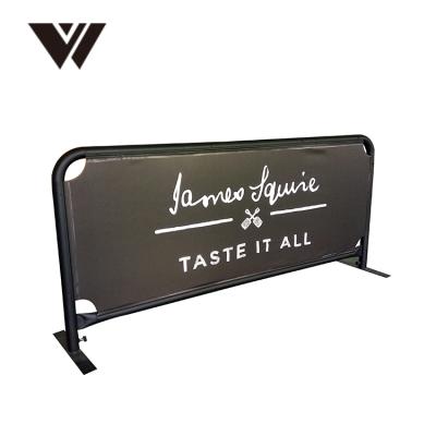 China Weldon Stable Custom Commercial Customized Printed Retractable Outdoor Banner Stand Cafe Barrier for sale