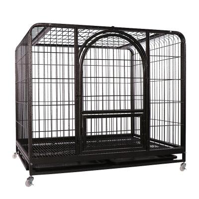 China Large Stocked Heavy Duty Large Stainless Steel Dog Cages For Sale for sale