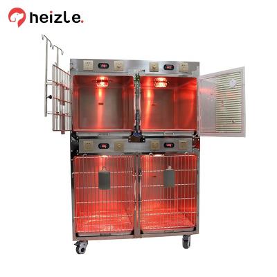 China Pet Oxygen Rolling Heavy Duty Steel Pet Oxygen Rolling Stainless Steel Pet Drop Dog Cages For Dogs for sale