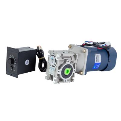 China single phase ac worm gear motor drip proof ac motor with worm gear box and speed controller for sale