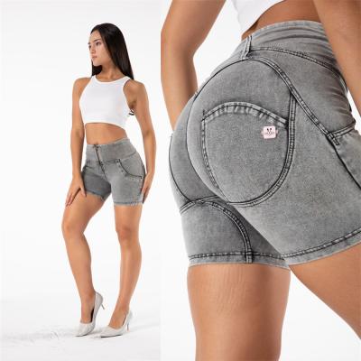 China The cyclist cracks! crack! Shascullfites Breathable Stretchy Shorts Tummy Control Women High Waisted Workout Shorts For Sport Fitness Gym for sale