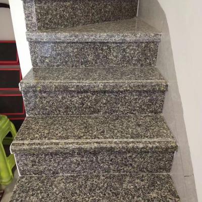 China Xinfengrui Modern Clean Cheap Blue Granite Flower Ice Quarry Slab Staircase Step Plate Natural Stone for sale