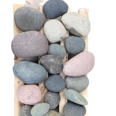 China Modern River Pebble Stone For Cobblestones And Garden Pebbles Natural Rounded To Form Other, No Xinfengrui None, Others Woven Bag Gray Mix 1 Ton for sale