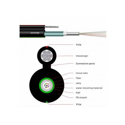 China Antenna Install And With Rodent Protection GYXTC8S Figure 8 Tube CST Uni-loose Armor Fiber Optic Cable for sale