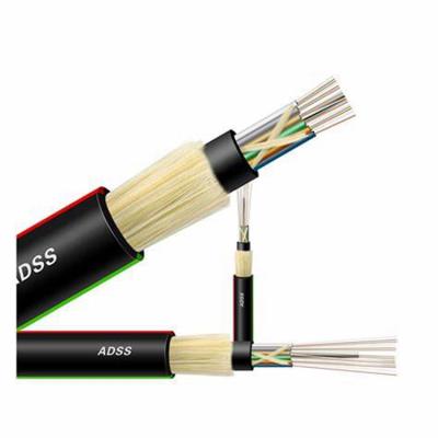 China Latest Telecommunication Design Top Quality 24 Core Adss Fiber Optic Cables for sale