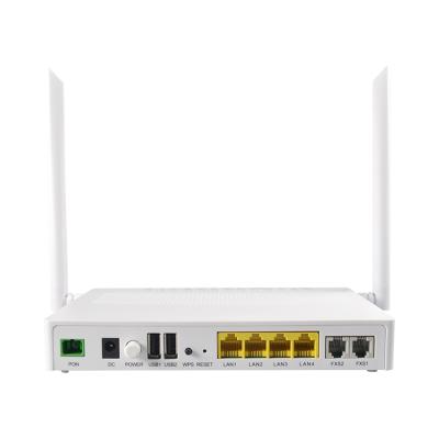 China FTTx Solutions Dual Band Wifi 4GE 2POTS 2.4G 5G WiFi 2USB EPON GPON XPON ONU for sale