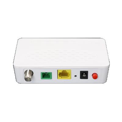 China FTTH Fiber Optic Equipment FTTH ONU GPON HT8501T 1GE+CATV (WDM) for sale