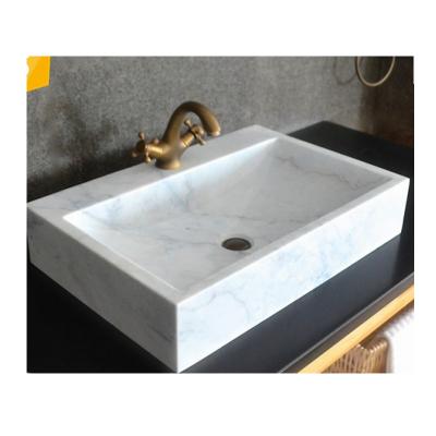 China Modern Carrara White Marble Sink for sale