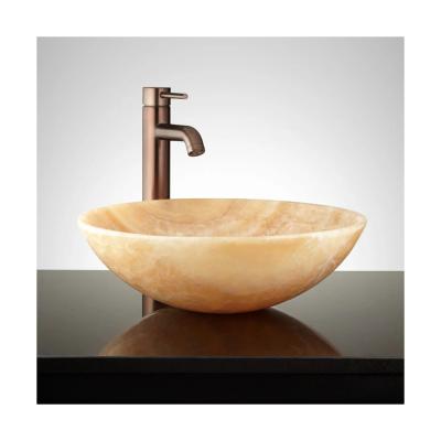 China Modern Luxury China Honey Onyx Sink For Bathroom for sale