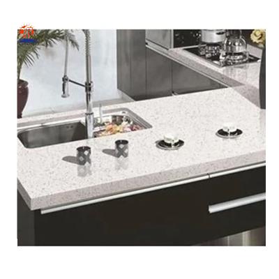 China Kitchenroom Artificial Quartz , Sparkle White Quartz , Quartz Stone Countertops for sale