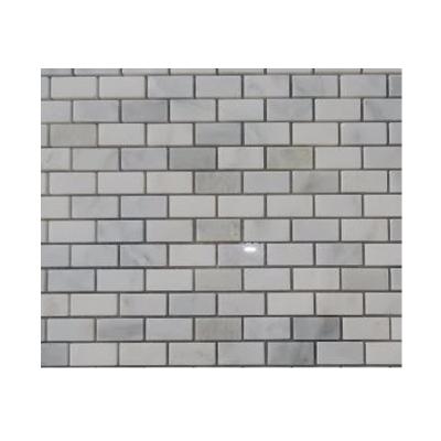 China Handmade Mini Brick Shaped Mosaic Tile Parquet for shower surround, glass mosaic tile with brick design for sale