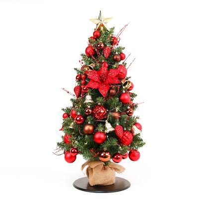 China Durable New Design Desktop Christmas Tree With Lovely Red Christmas Ball With Led for sale