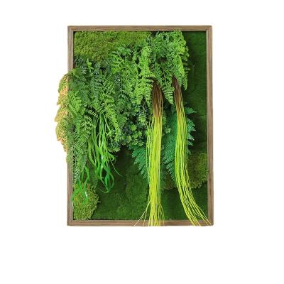 China Eco-friendly Artificial Simulation Moss Green Plant Plant Wall Hanging Decoration For Indoor And Living Room for sale