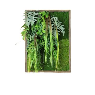 China Beautiful Artificial Flower Wall Grass Plant Wall Art Flower Colorful Artificial Green Wall Backdrop Decor For Indoor for sale