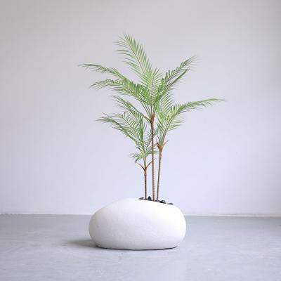 China Mini Sunflower Pot Bonsai Environmental Friendly White Home Decor Indoor Egg Dinosaur Sandstone Decoration Art Sets for sale