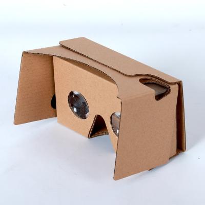 China Recycled materials VR box 3d custom vr glasses customize google cardboard virtual reality with glass for sale